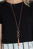 Diva In Diamonds - Copper Pearl Necklace Paparazzi