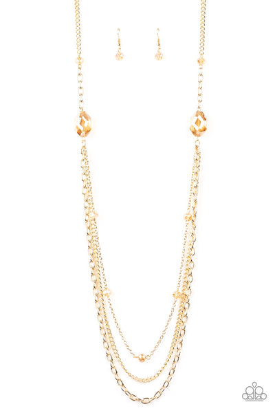 Dare To Dazzle - Gold Necklace Paparazzi