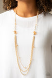 Dare To Dazzle - Gold Necklace Paparazzi