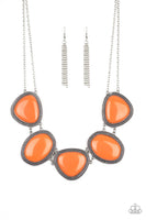 Viva La VIVID - Orange Necklace Paparazzi