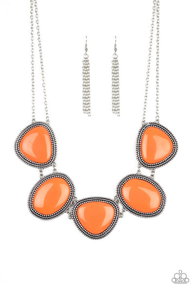 Viva La VIVID - Orange Necklace Paparazzi