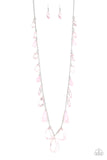 GLOW And Steady Wins The Race - Pink Necklace Paparazzi