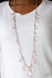 GLOW And Steady Wins The Race - Pink Necklace Paparazzi