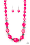 Dine and Dash - Pink Necklace Paparazzi