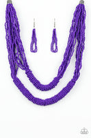 Right As RAINFOREST - Purple Necklace Paparazzi