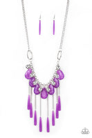 Roaring Riviera - Purple Necklace Paparazzi