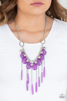 Roaring Riviera - Purple Necklace Paparazzi