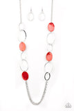 Kaleidoscope Coasts - Red Necklace Paparazzi