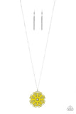 Spin Your PINWHEELS - Yellow Necklace Paparazzi