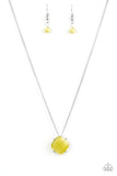 You GLOW Girl - Yellow Necklace Paparazzi