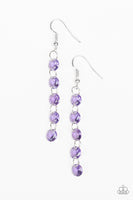 Trickle-Down Effect - Purple Earrings Paparazzi