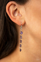 Trickle-Down Effect - Purple Earrings Paparazzi