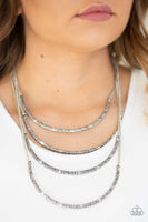 It Will Be Over MOON - Silver Necklace Paparazzi