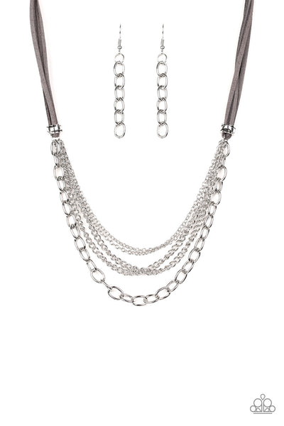 Free Roamer - Silver Necklace Paparazzi