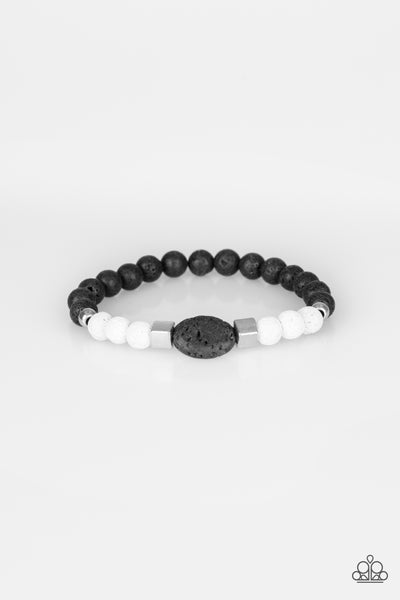 Unwind - White Urban Bracelet Paparazzi