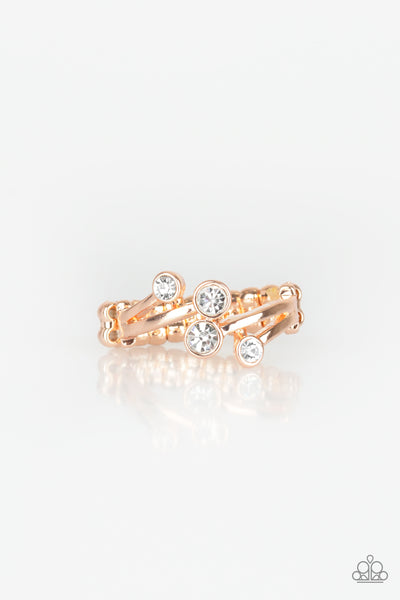 GLOWING Great Places - Rose Gold Ring Paparazzi
