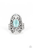 GLEAM Big - Blue Ring Paparazzi
