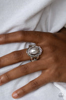 Metro Marina - Silver Pearl Ring Paparazzi