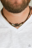 The Broncobuster - Brown Men's Necklace Paparazzi