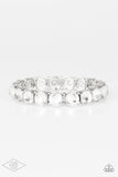 Sugar-Coated Sparkle - White Bracelet Paparazzi