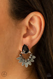 Crystal Canopy - Black Earrings Paparazzi