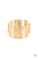 Rippling Rivers - Gold Ring Paparazzi