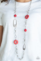 Artisan Artifact - Red Necklace Paparazzi