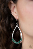 Take A Dip - Green Earrings Paparazzi