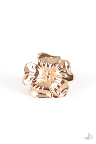 Tropical Gardens - Rose Gold Ring Paparazzi