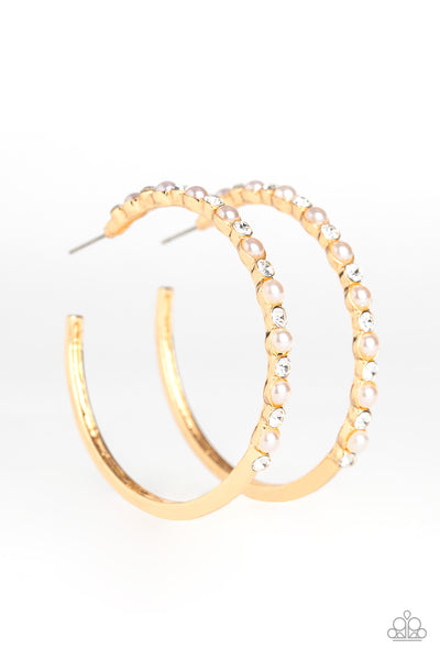 A Sweeping Success - Gold Hoop Earrings Paparazzi