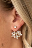 Crystal Constellations - Gold Double-sided Post Earrings Paparazzi