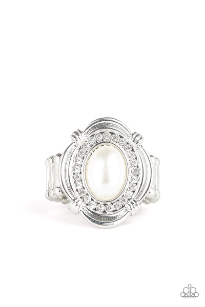 Titanic Twinkle - White Ring Paparazzi