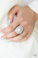 Sprinkle On The Shimmer - White Ring Paparazzi
