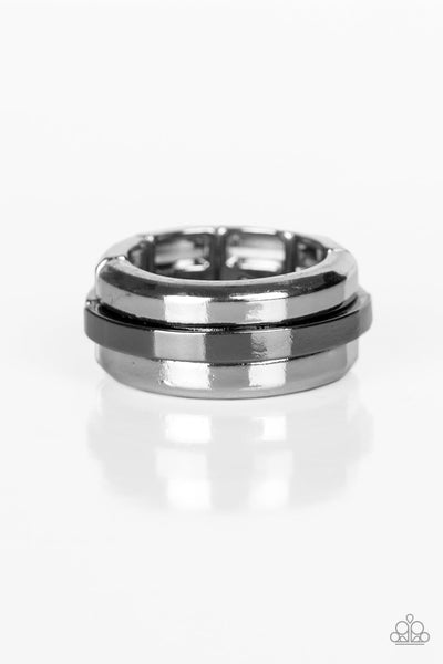 Battle Tank - Black Men's Ring Paparazzi