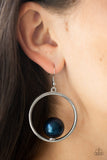 Solitaire REFINEMENT - Blue Earring Paparazzi