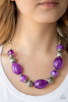 Ice Melt - Purple Necklace Paparazzi