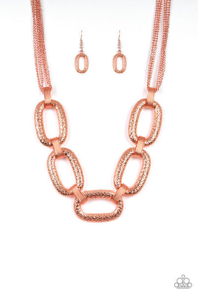 Take Charge - Copper Necklace Paparazzi