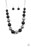 Floral Fusion - Black Necklace Paparazzi