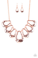 Teardrop Envy - Copper Necklace Paparazzi