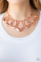 Teardrop Envy - Copper Necklace Paparazzi