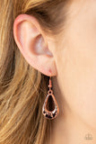 Teardrop Envy - Copper Necklace Paparazzi