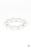 Extra Elegant - White Pearl Bracelet Paparazzi