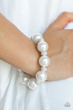 Extra Elegant - White Pearl Bracelet Paparazzi