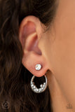 Rich Blitz - White Post Earrings Paparazzi