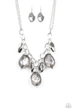 Looking Glass Glamorous - Silver Necklace Paparazzi