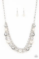 5th Avenue Romance - White Pearl Necklace Paparazzi