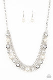 5th Avenue Romance - White Pearl Necklace Paparazzi