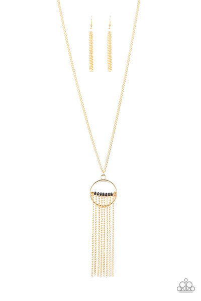 Terra Tassel - Gold Necklace Paparazzi