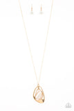 Asymmetrical Bliss - Gold Necklace Paparazzi