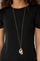 Asymmetrical Bliss - Gold Necklace Paparazzi